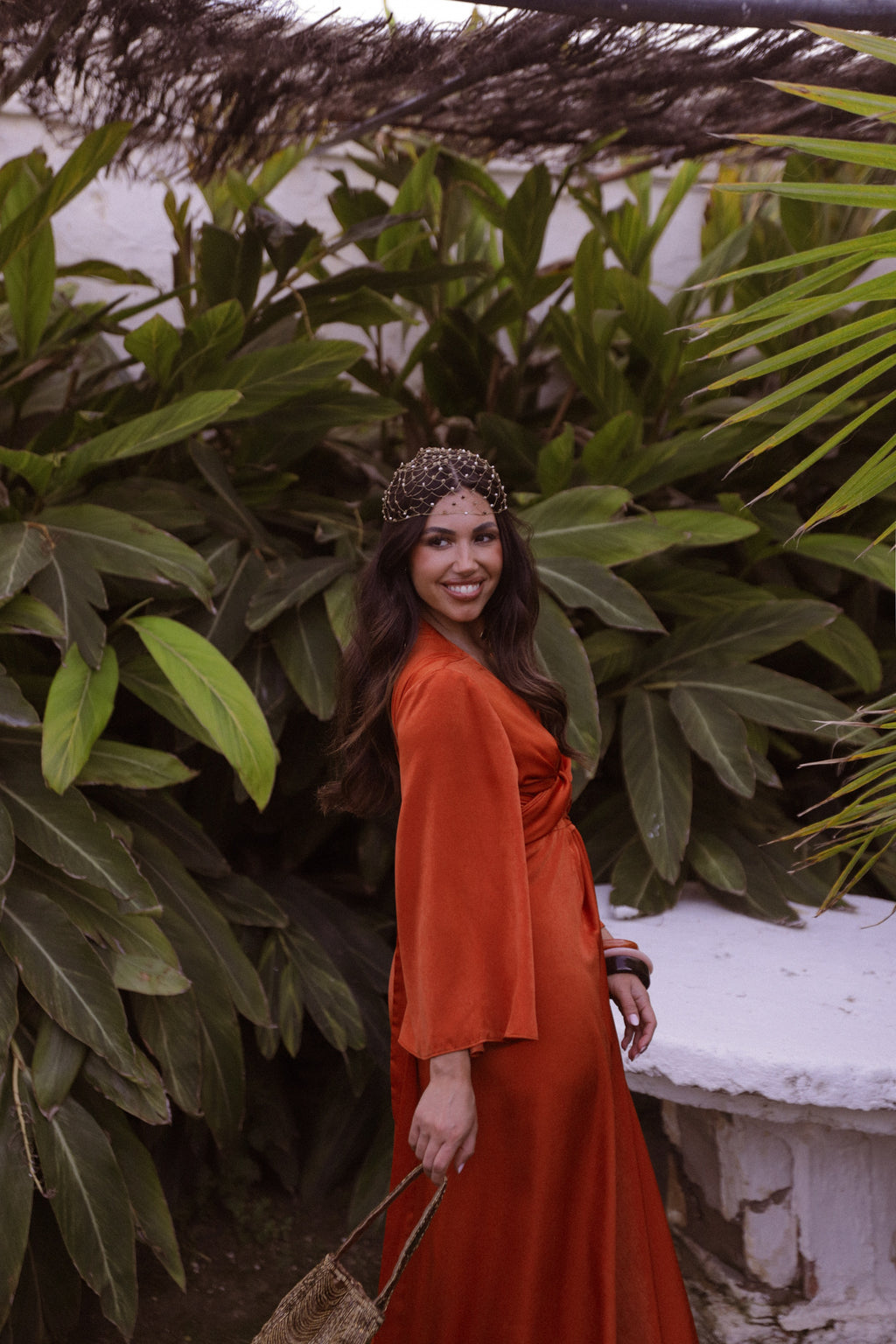 VESTIDO KIMONO LAURA NARANJA