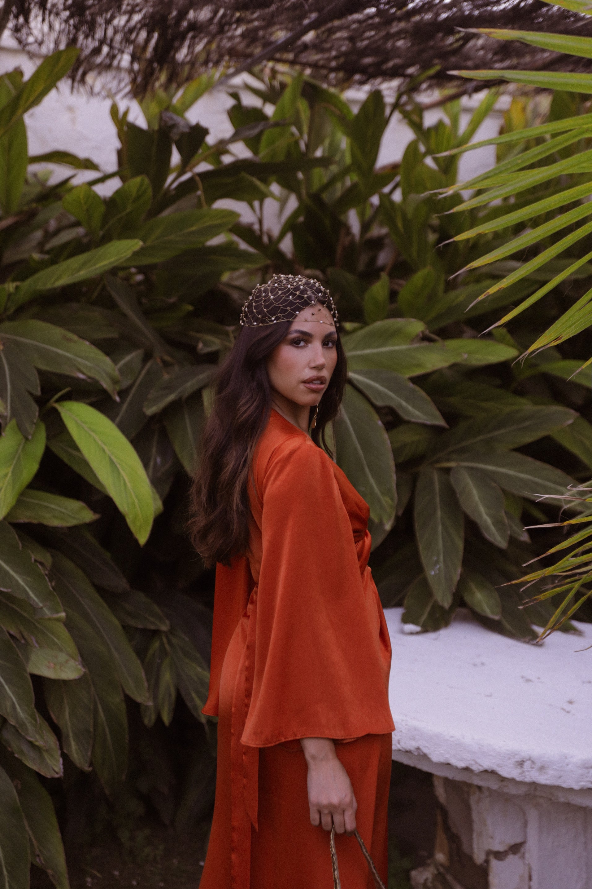 VESTIDO KIMONO LAURA NARANJA