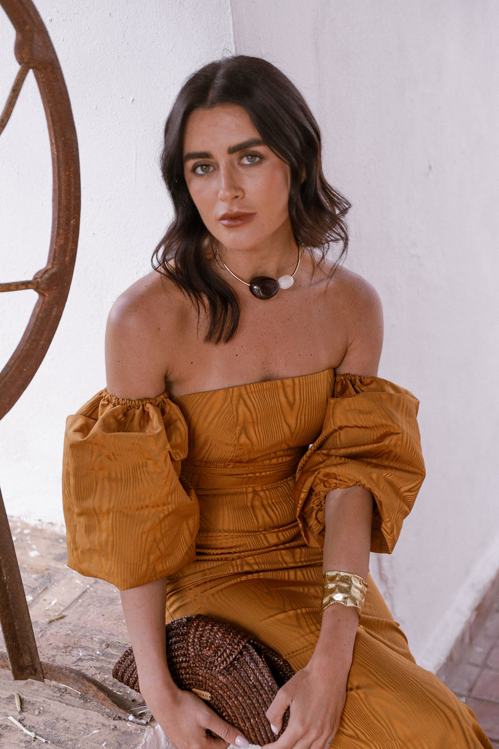 VESTIDO MARIANA CÚRCUMA